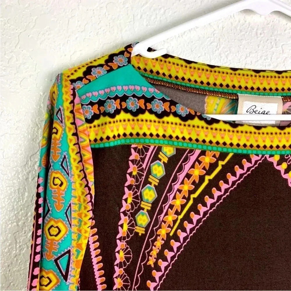 NEW Beige by ECI Size 6 Multicolor Boho Dress NWT - Picture 5 of 10